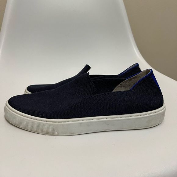 Rothy’s The Original Slip On Sneaker in Navy - Picture 4 of 9
